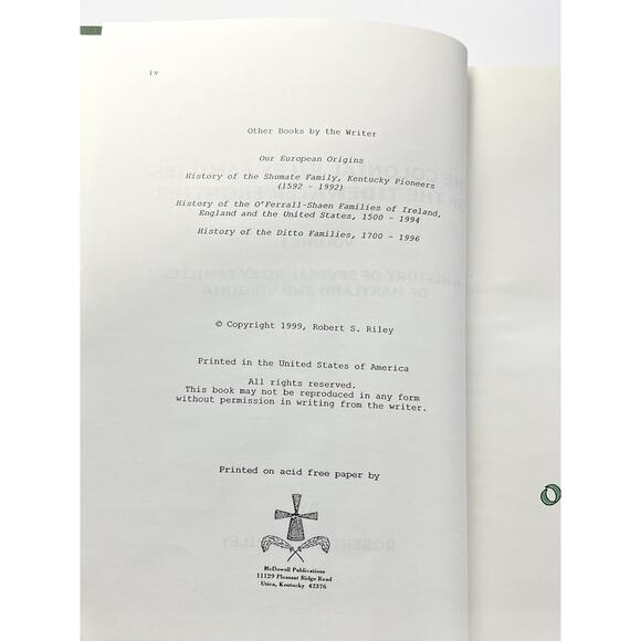 Robert Riley “Colonial Riley Families Tidewater Frontier” Vol 1&2 Genealogy - Picture 7 of 16